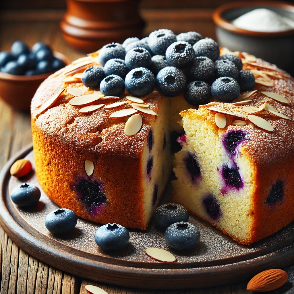 Berry Almond Power Cake