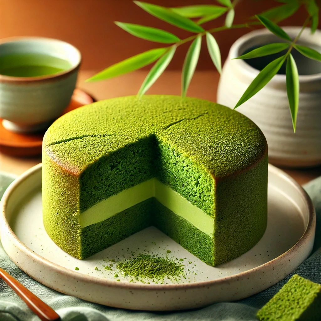 Zen Matcha Protein Cake