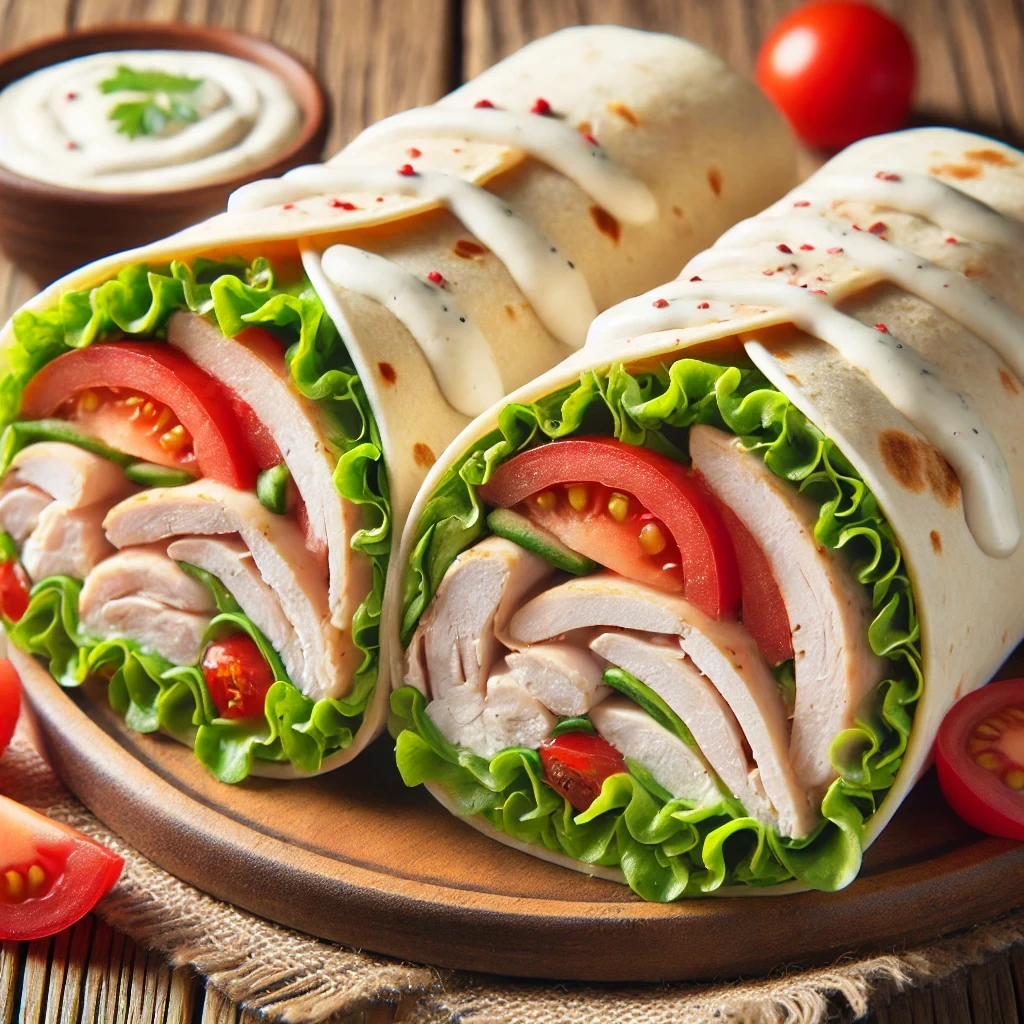 Savory Turkey & Chicken Wraps 