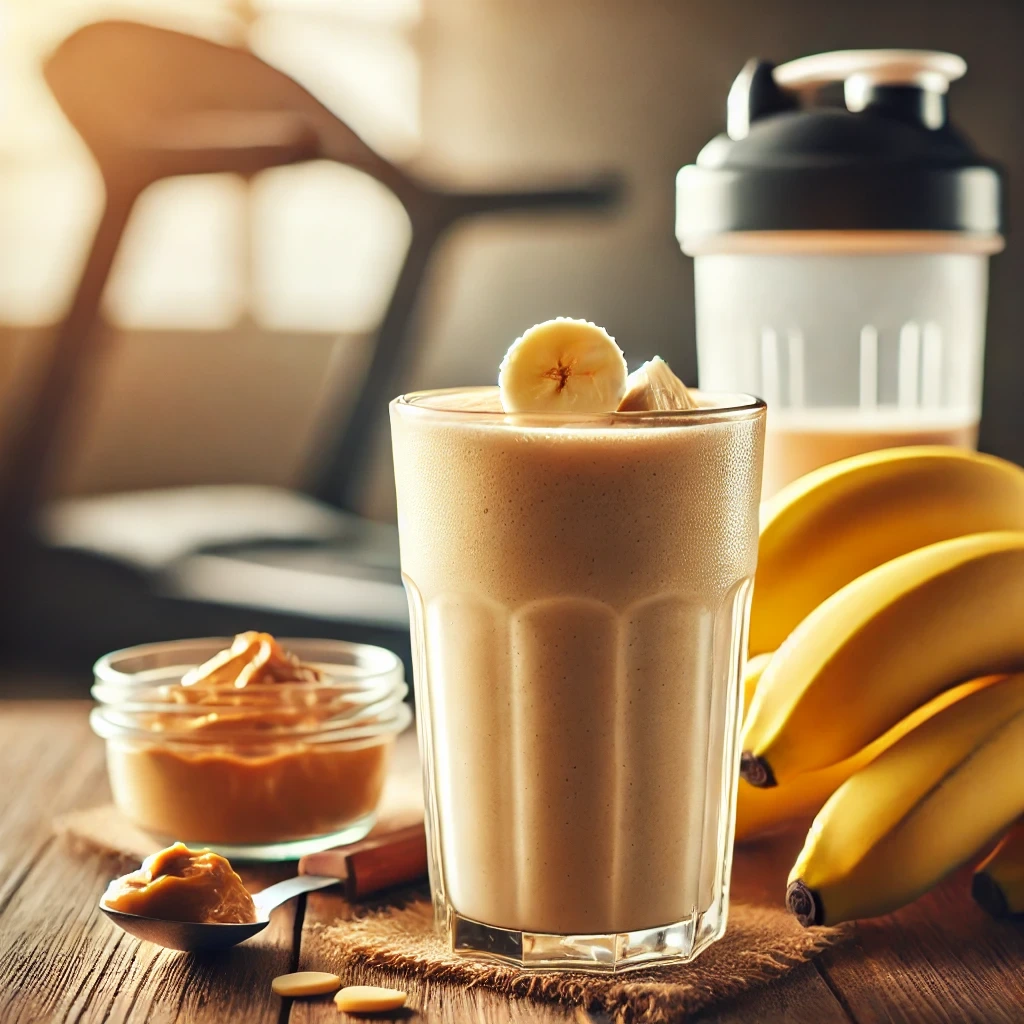 Power Up: Peanut Butter Banana Protein Shake