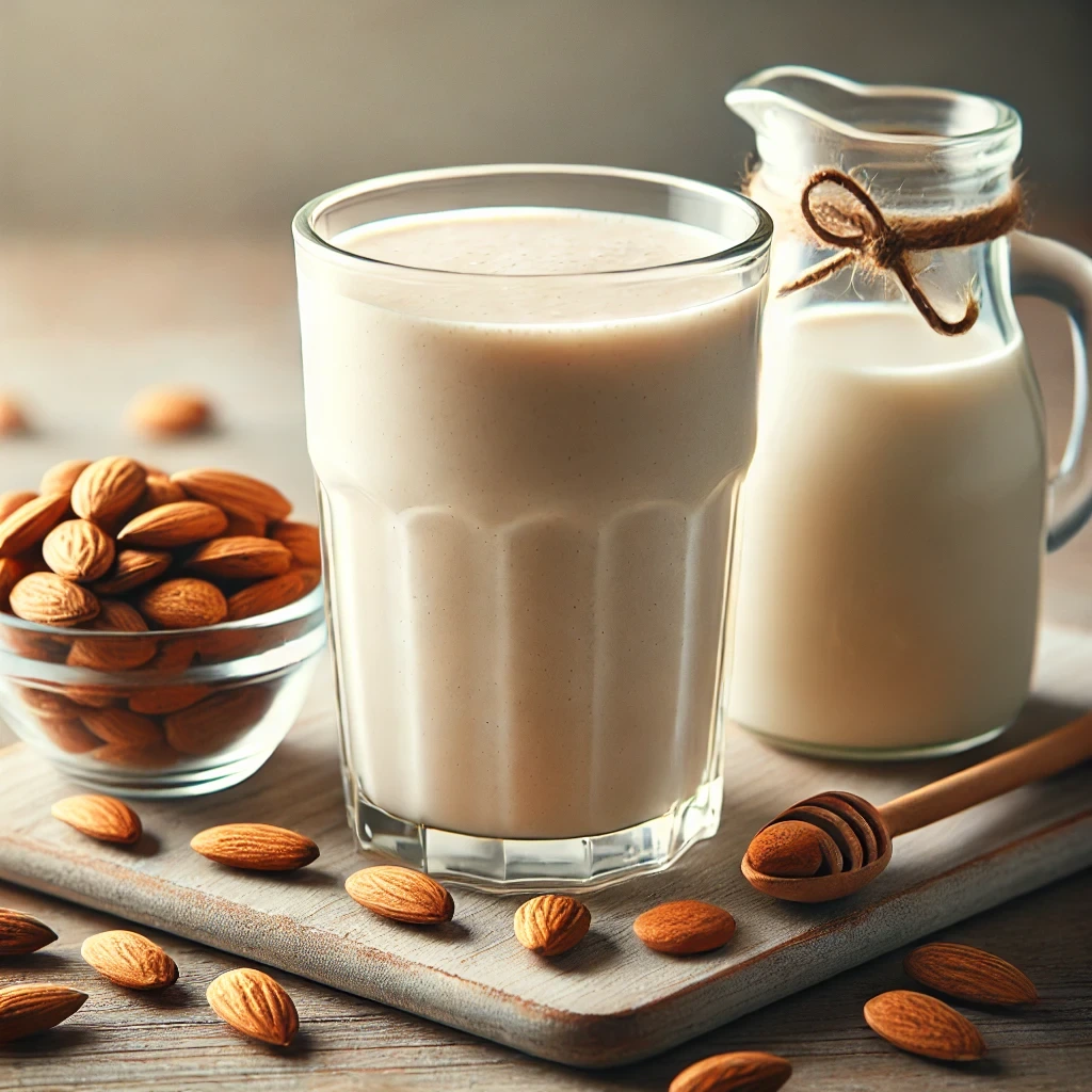 Plant-Powered Recovery: Vegan Protein Shake with Almond Milk