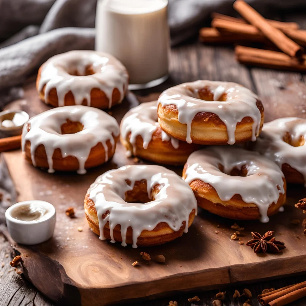 Cinnamon Roll Protein Donuts