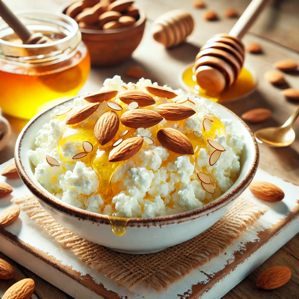 Délice Crémeux au Miel et Amandes