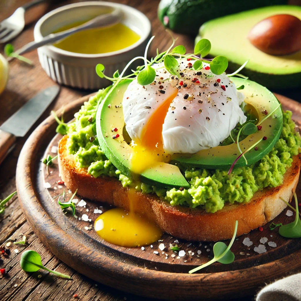 Toast Gourmand à l’Avocat et Œuf Poché